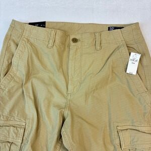 Gap Cargo Pants Mens 32x30 Khaki Tan Slim Taper GapFlex Ripstop New With Tags